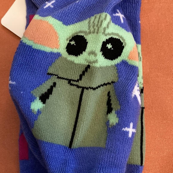 Star Wars The Mandalorian Baby Yoda Grogu No-Shows Sock Set - Picture 4 of 5